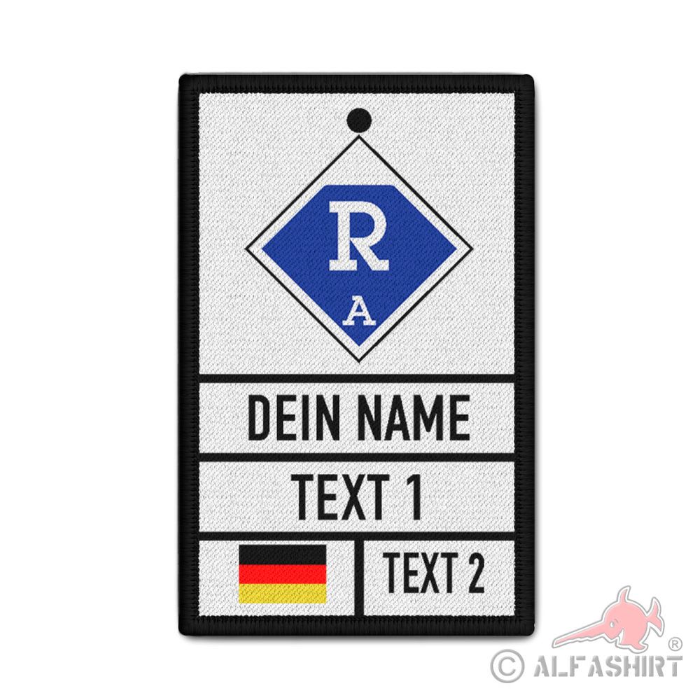 Patch Truppführer Fachgruppe Räumen Typ ATechnische Abzeichen mit Namen #41210