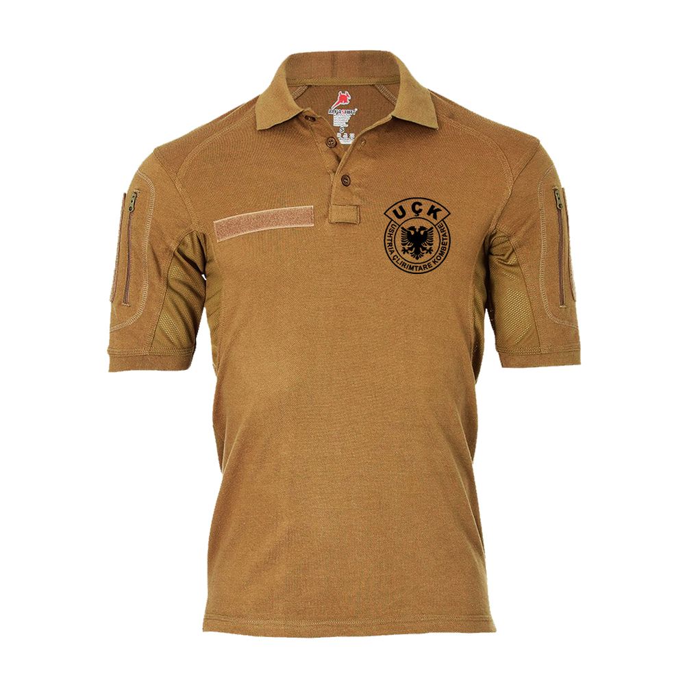 Tactical Poloshirt Alfa UCK Kosovo Befreiungsarmee Unabhängigkeit Wappen #19336
