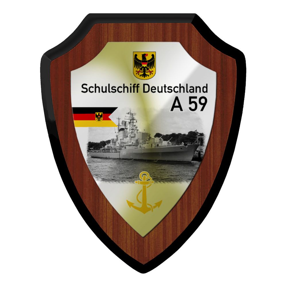 Wappenschild Schulschiff Deutschland Bundesmarine Anker A59 DBWH DRAW #46533