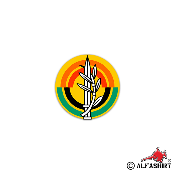 Sticker Israeli Army Mazi Israel Forces Corps 7x7cm # A2335