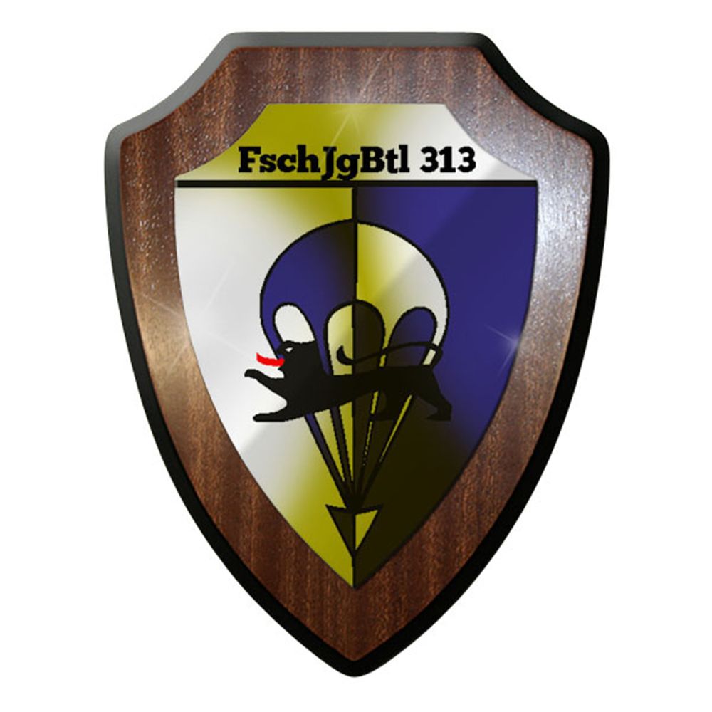 Wappenschild / Wandschild / Wappen - FschJgBtl 313 Fallschirmjäger #8329 