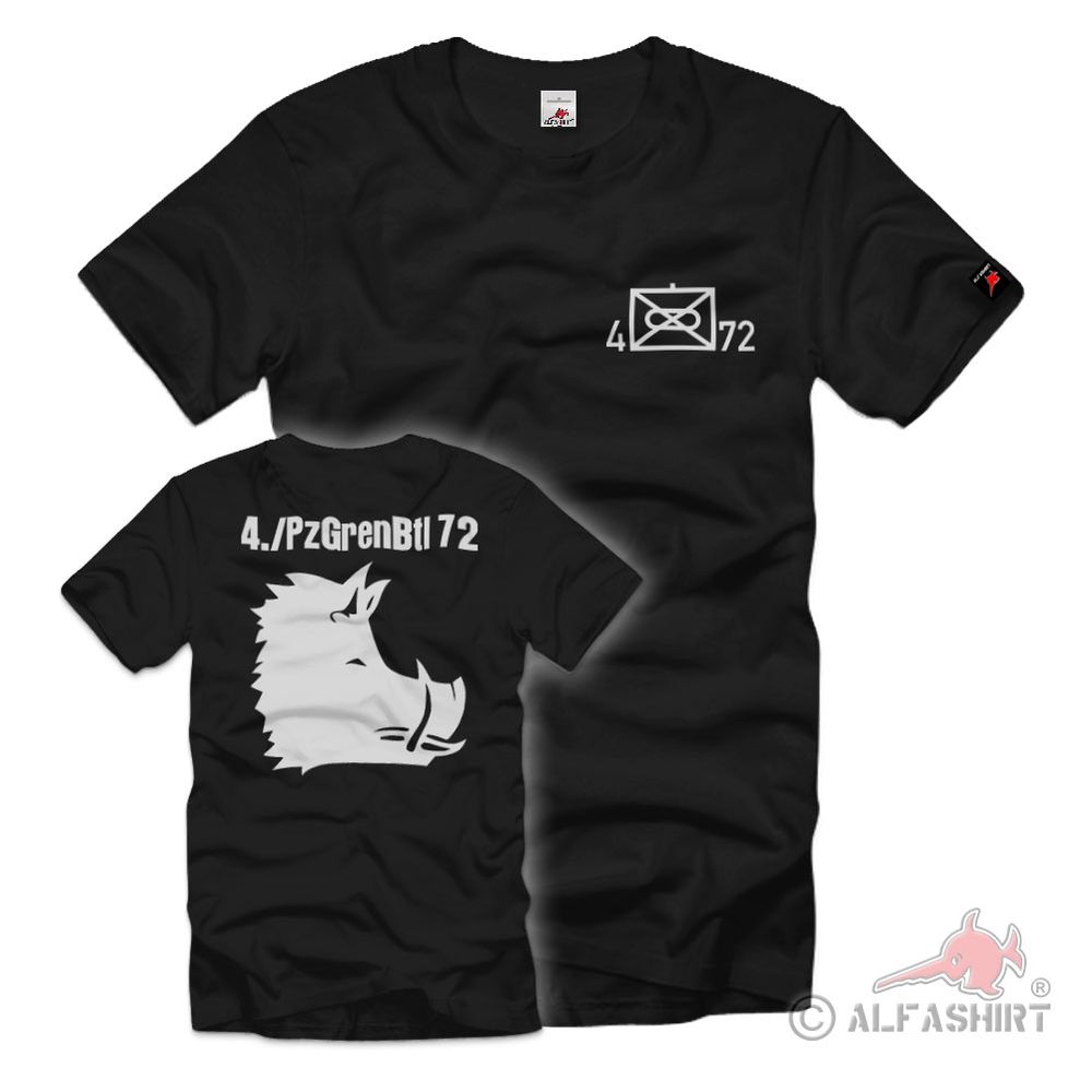 4-PzGrenBtl 72 Panzergrenadier Battalion Hamburg Company Coat of Arms T-Shirt #40500