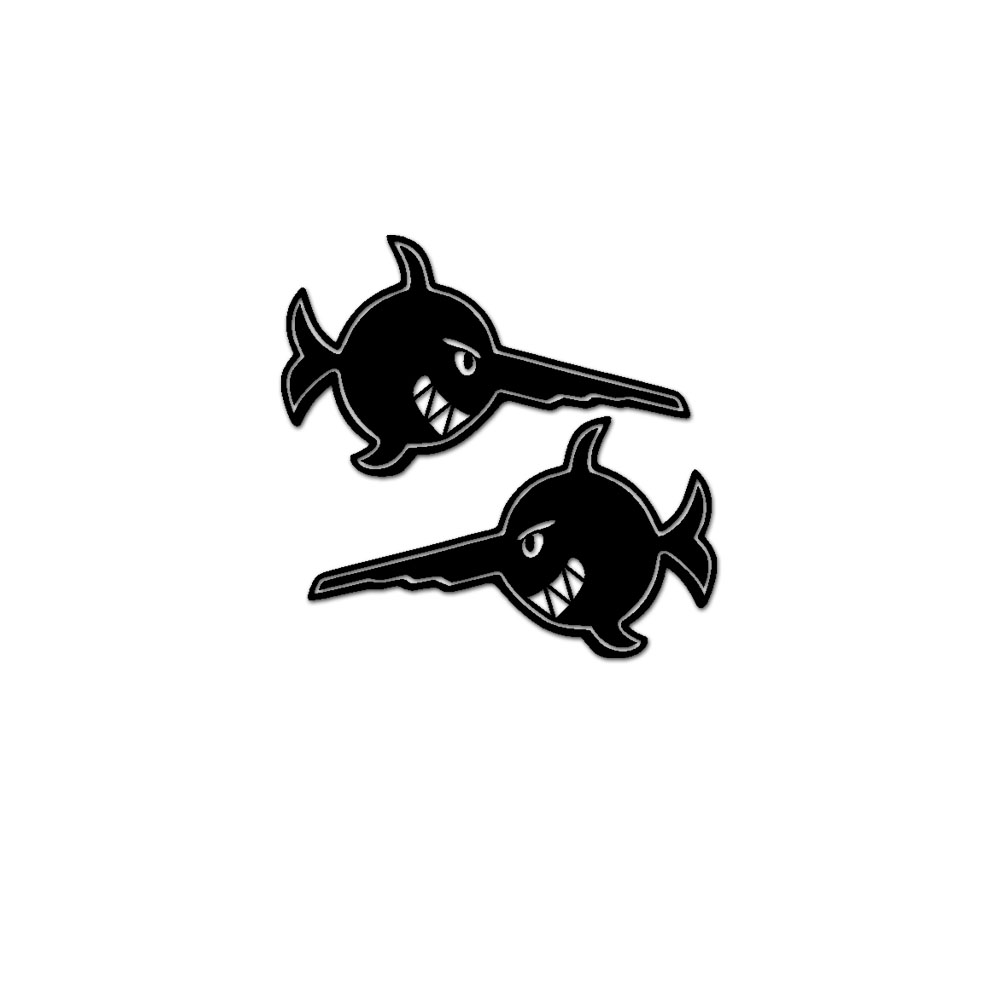 Bad swordfish Alfashirt Sägefisch U96 submarine sticker 16x10cm # A5514