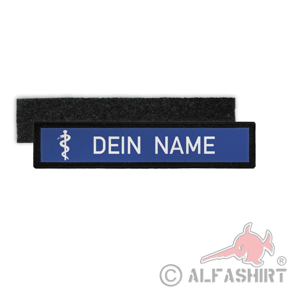 Namensschild Sanitäter Äskulapstab Namen Arzt Rettungssanitäter Doktor #25952