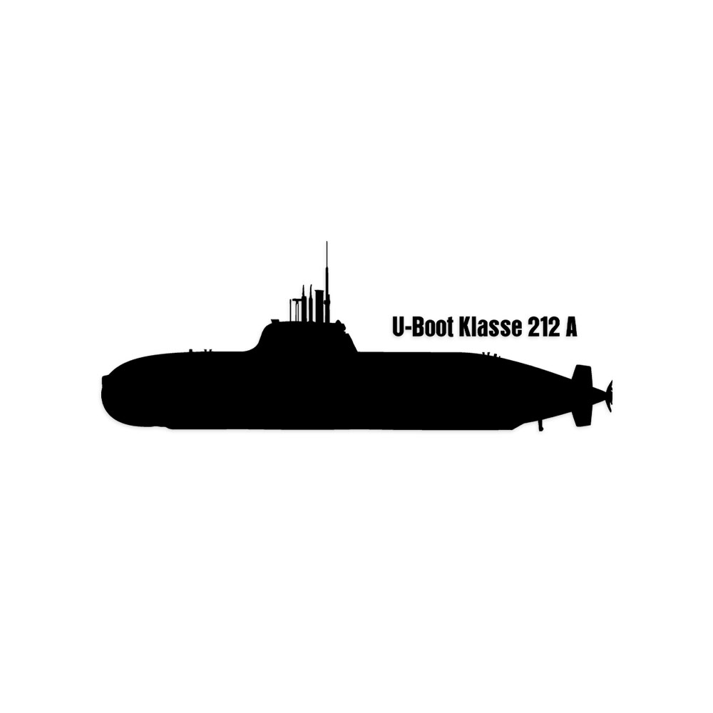 Wandtattoo Wand Aufkleber U-Boot Klasse 212A U31 Untersee Boot Marine #A6131
