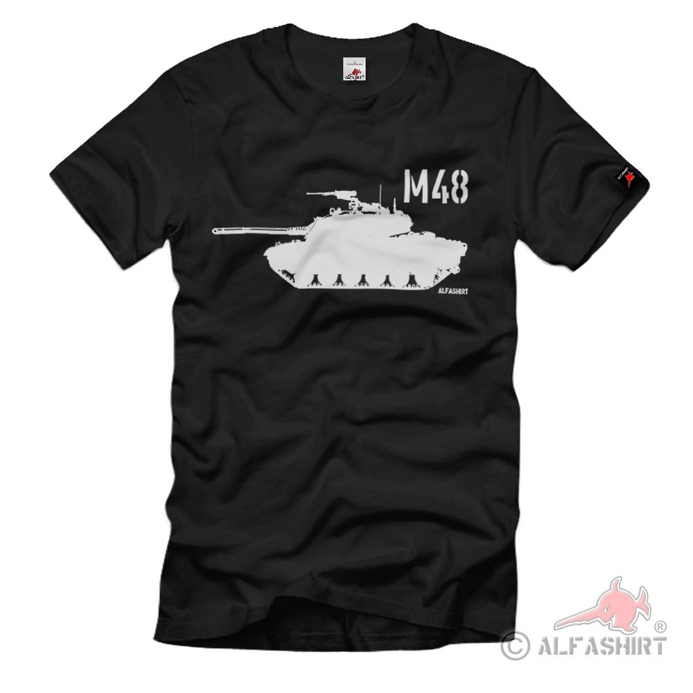 M48 Panzer Bundeswehr Trum Wanne Medium Tank T-Shirt#38763