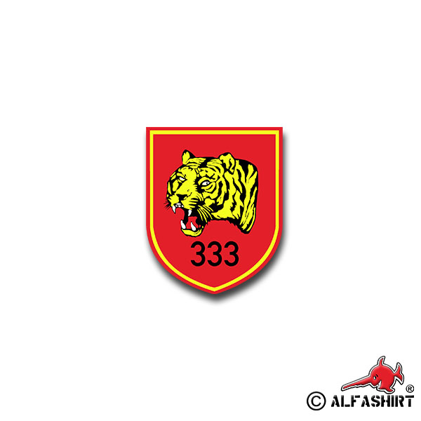Sticker PzBtl 333 Panzer Battalion Lingen Leo BW Coat of Arms 7x6cm A1316