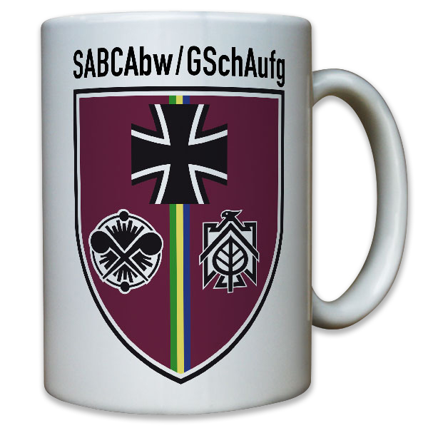 SABCAbw GSchAufg Bundeswehr Verbandsabzeichen Schule ABC Abwehr - Tasse #9572