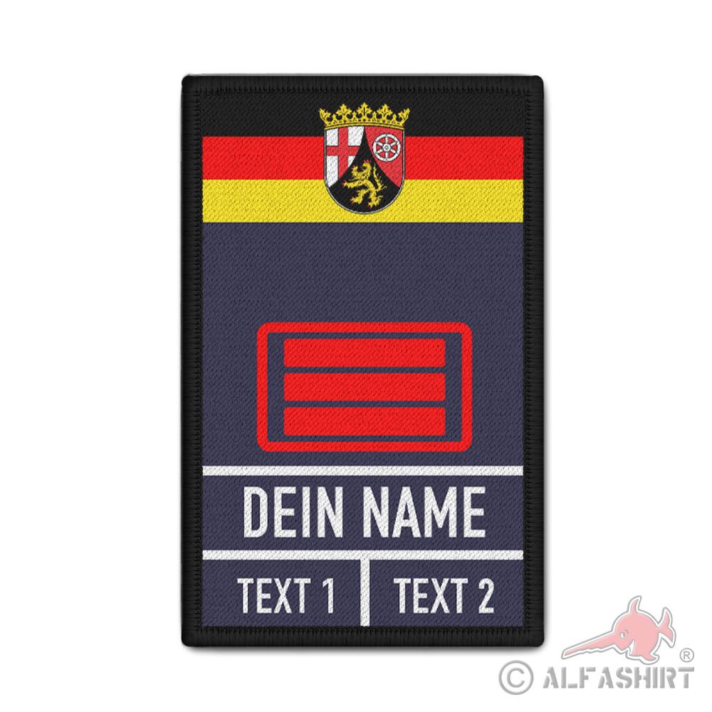 Rank Patch Feuerwehr Hauptfeuerwehrmann RLP Dienstgrad Freiwillige #38971
