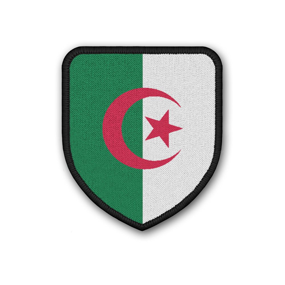 Patch Flagge von Algeria Wappen Zeichen Fahne Flagge Aufnäher Land Staat #21455