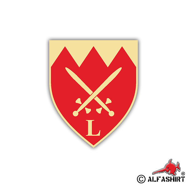 Sticker PzGrenLBtl 353 Panzergrenadier teaching battalion BW 7x6cm A1226
