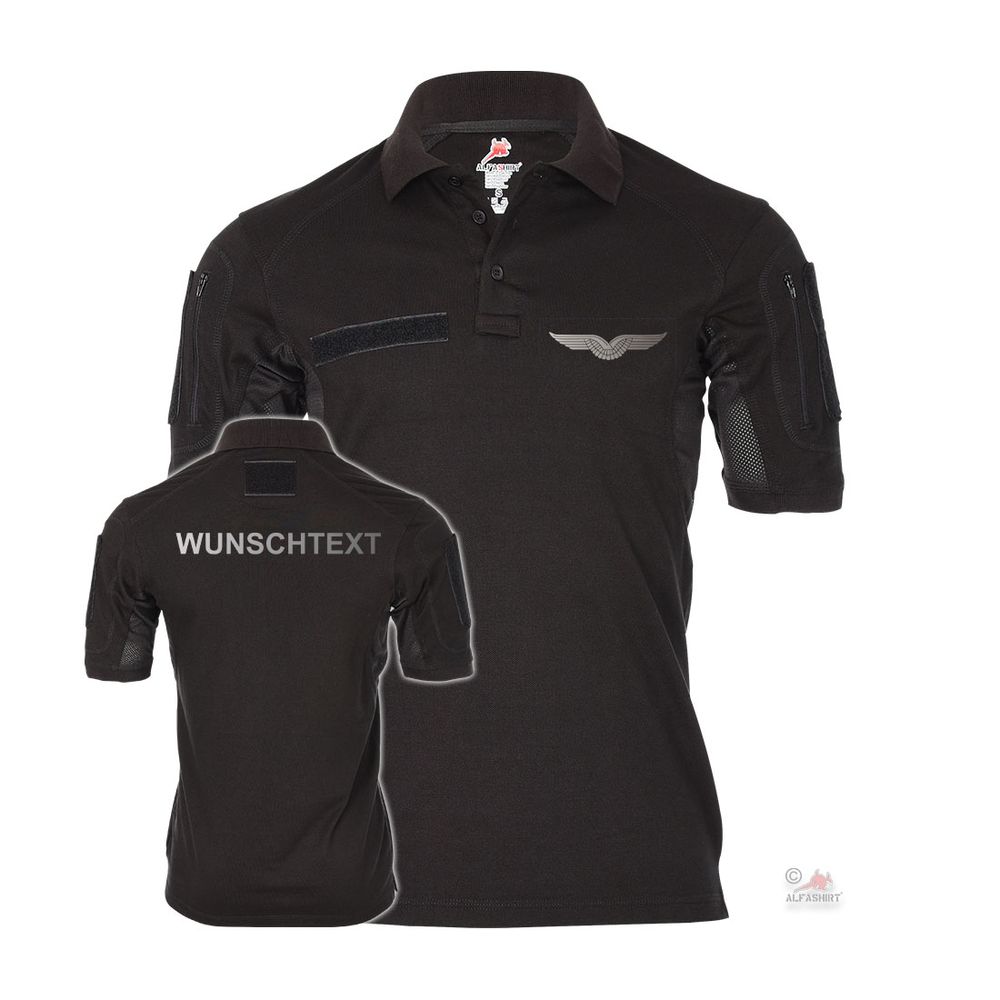 Tactical Polo personalisiert Fliegerschwinge reflektierend Wunschtext #42327