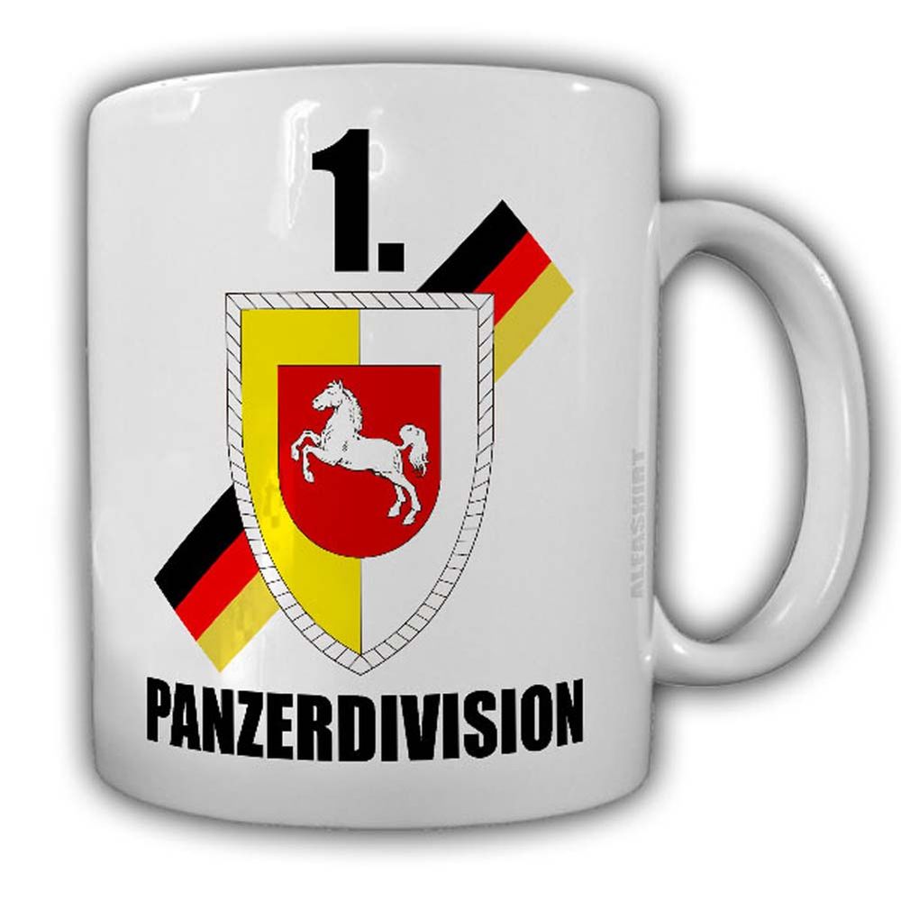 Tasse 1 Panzerdivision PzDiv Panzer Division Hannover Oldenburg Bundeswehr #24480