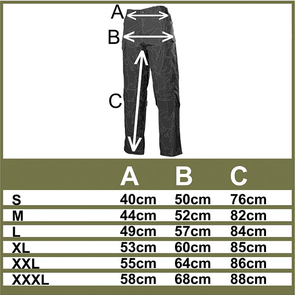 Command operational trousers trousers tactical BDU Bundeswehr US Army paratroopers