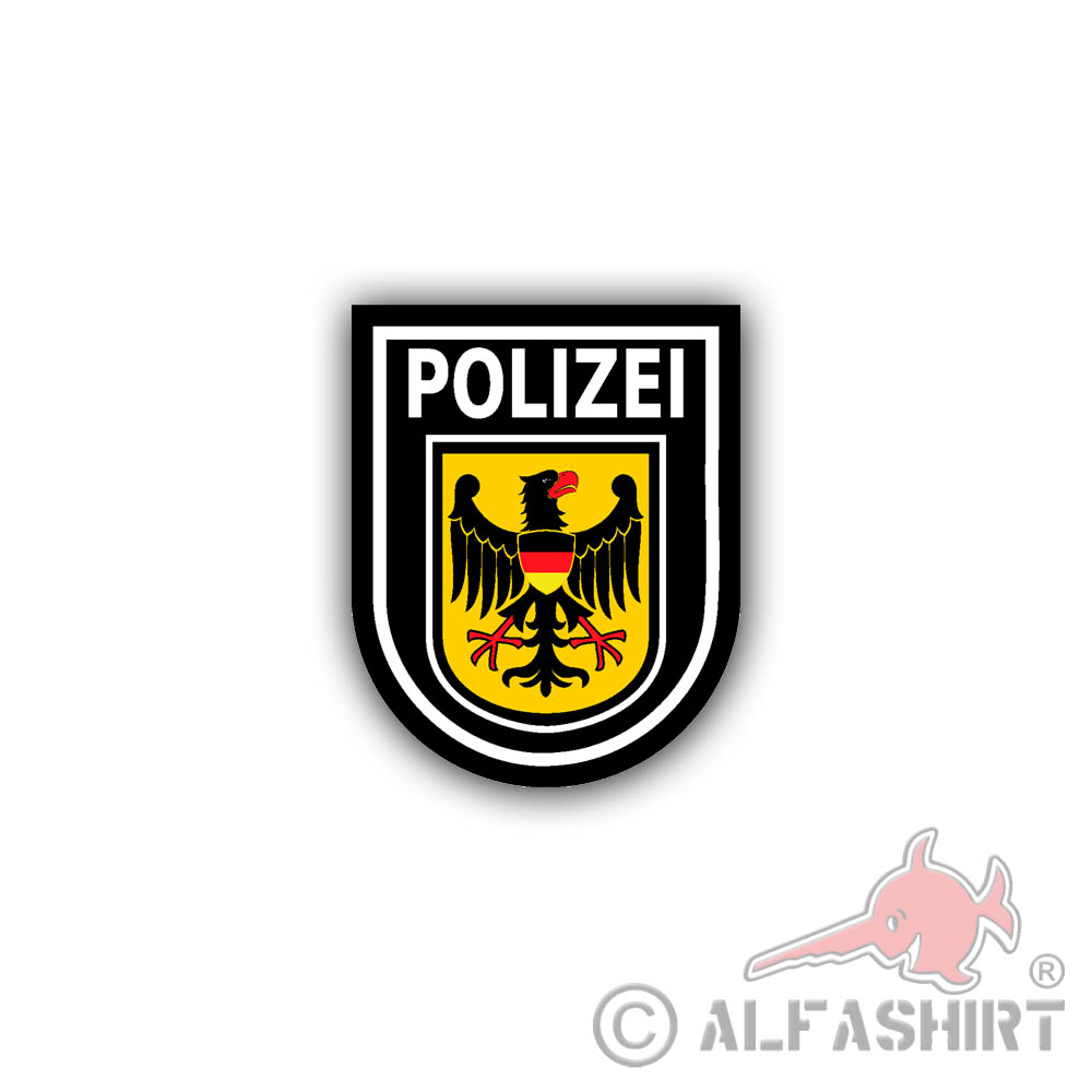 Sticker Federal Police BPOL Federal Republic of Germany 6x7cm A1849