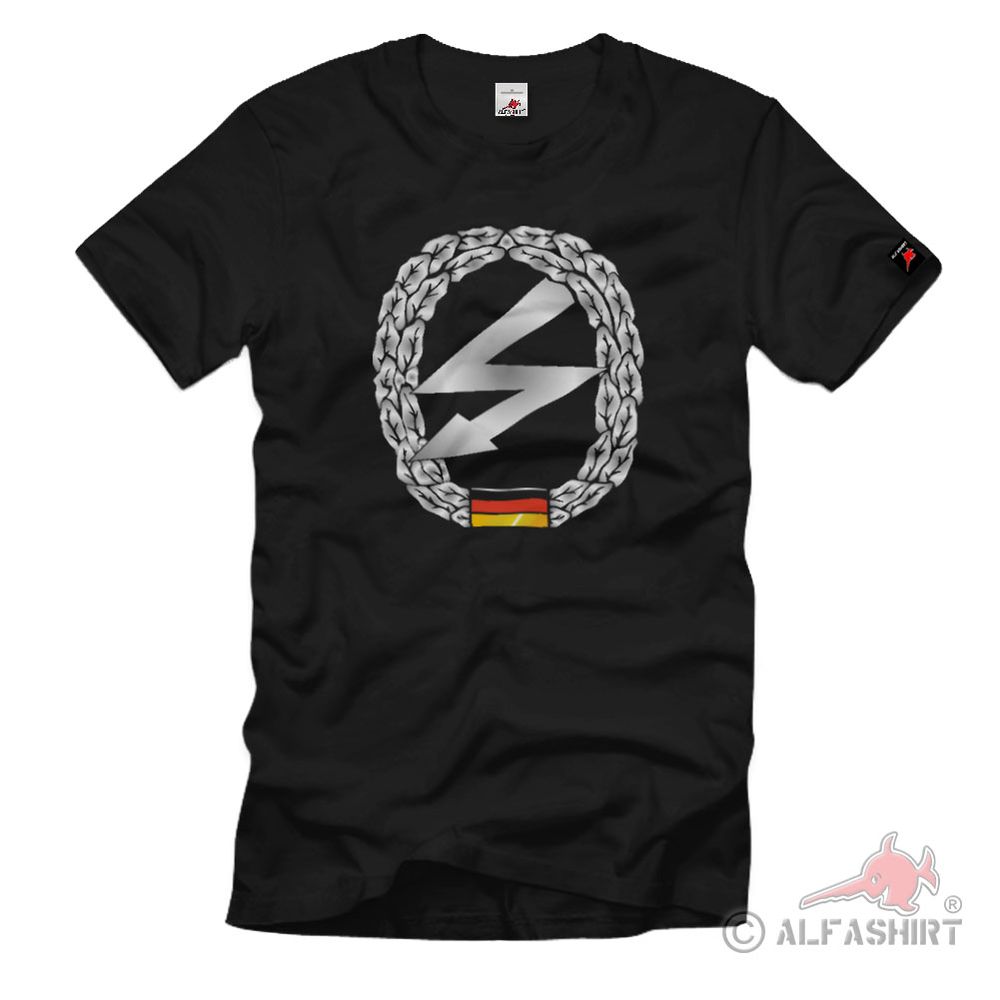 Fernmelder Barettabzeichen BW Fernmeldetruppe Heer Bundeswehr T-Shirt#567