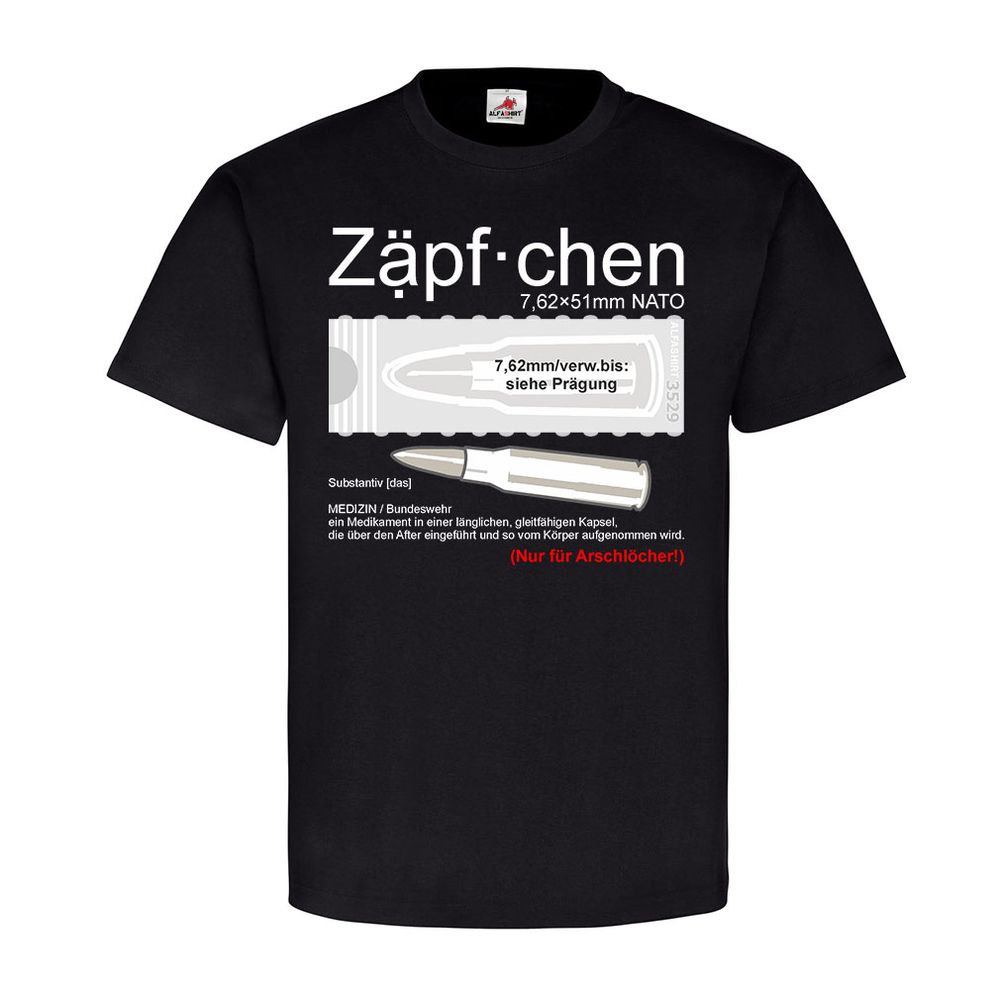 Nato Zäpfchen 7,62mm x 51 Fun Army Bundeswehr Patrone Sani Mumpel Kugel #24849