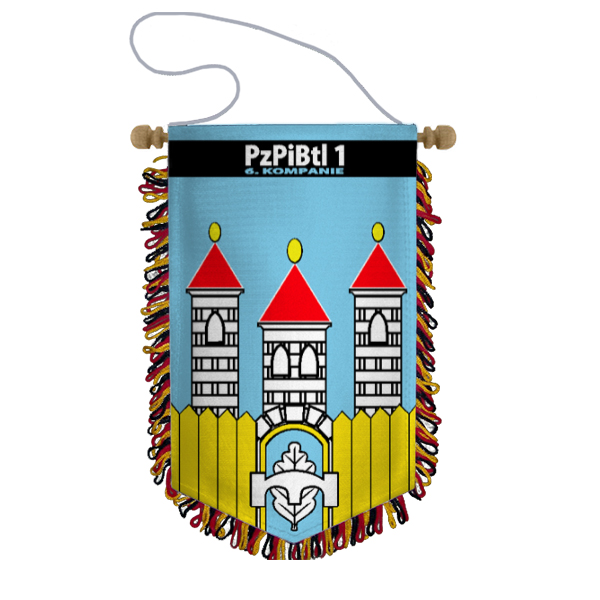 PzPiBtl 1 Wimpel Panzer Pionier Bataillon Bundeswehr Holzminden#4683