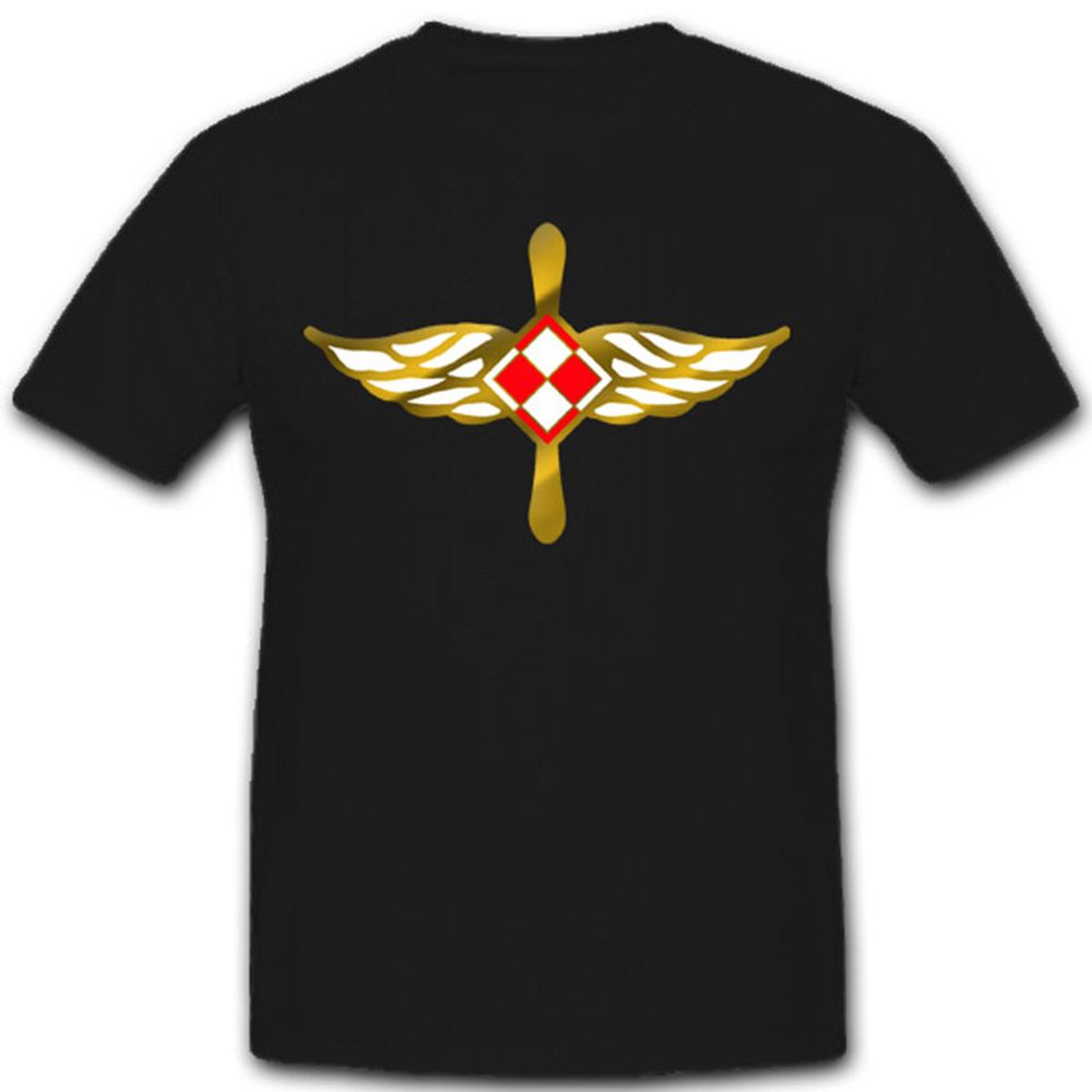 Militär Luftwaffe Einheit Armee Polen Polska Polnisch WK Wappen - T Shirt #3707