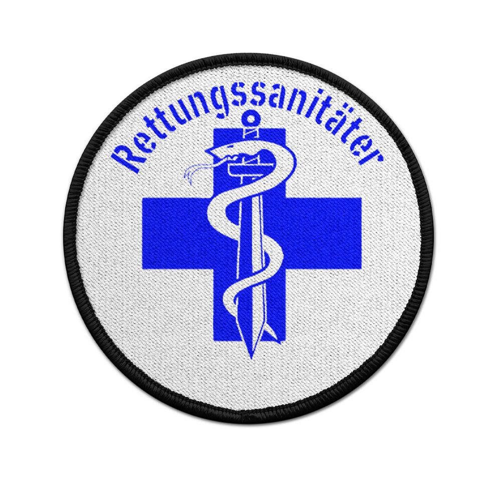 Patch Rettungssanitäter Polizei BW Tarn Nacht Grau Mediziner Doktor Kreuz #31089