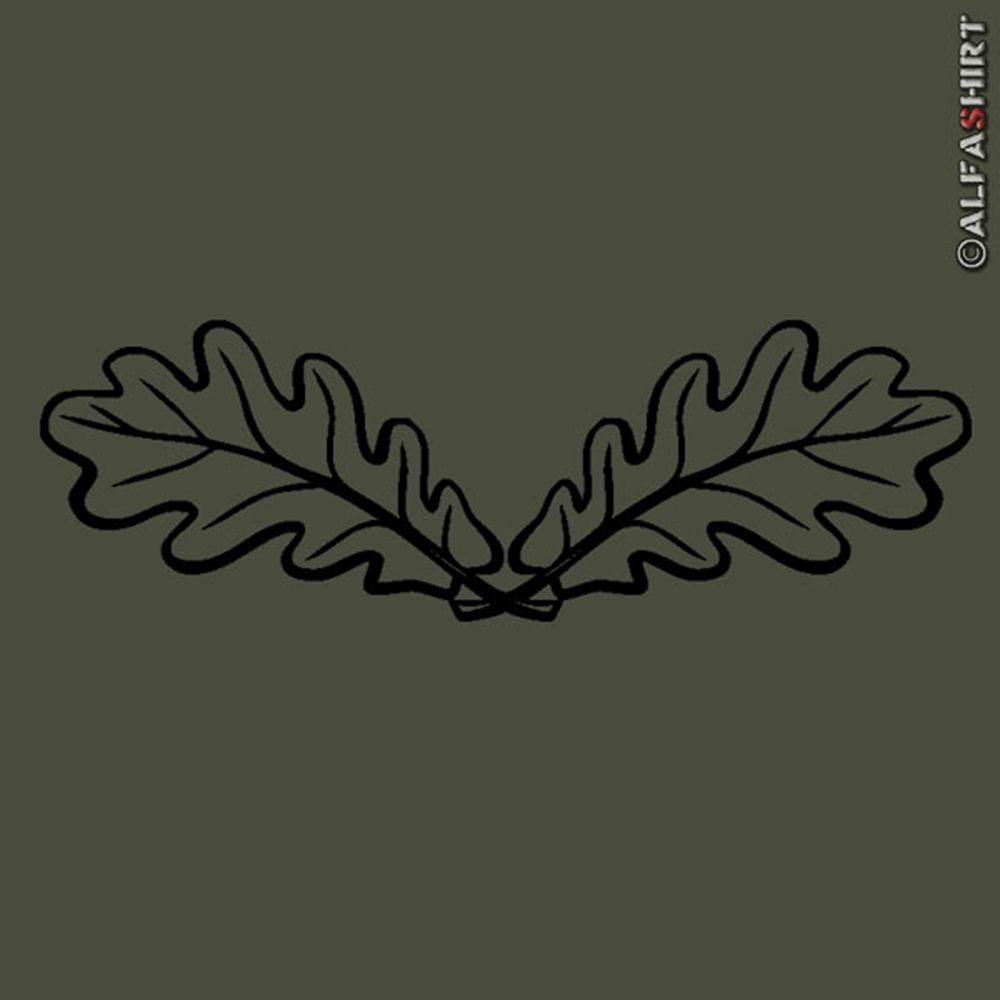 Sticker Oak Leaves Hunter Oak Leaves Ranger Oak 10x3cm # A254