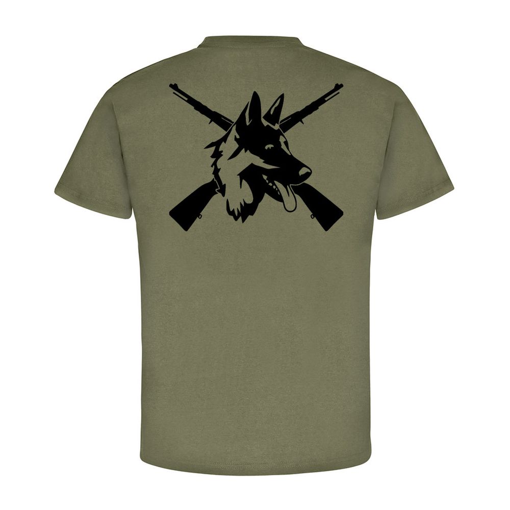Heimatschutz Schäferhund DSH 98K Gewehr Karabiner Wachhund - T Shirt #8249