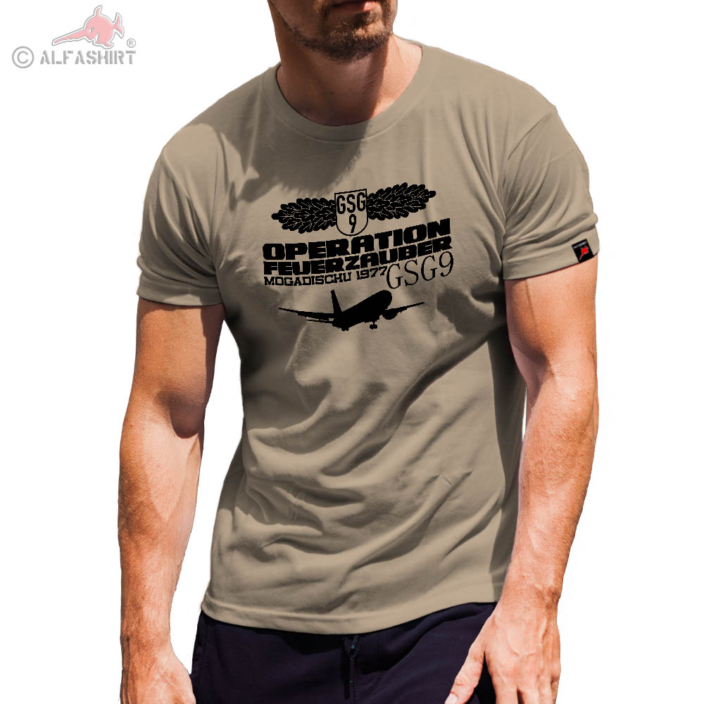 GSG9 Mogadischu Operation Zauberfeuer Flugzeugentführung Landshut T Shirt #4726