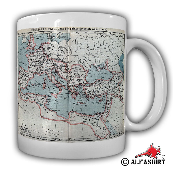 Tasse Römische Reich Karte Landkarte 117 Jahre n. Chr. Becher #17891