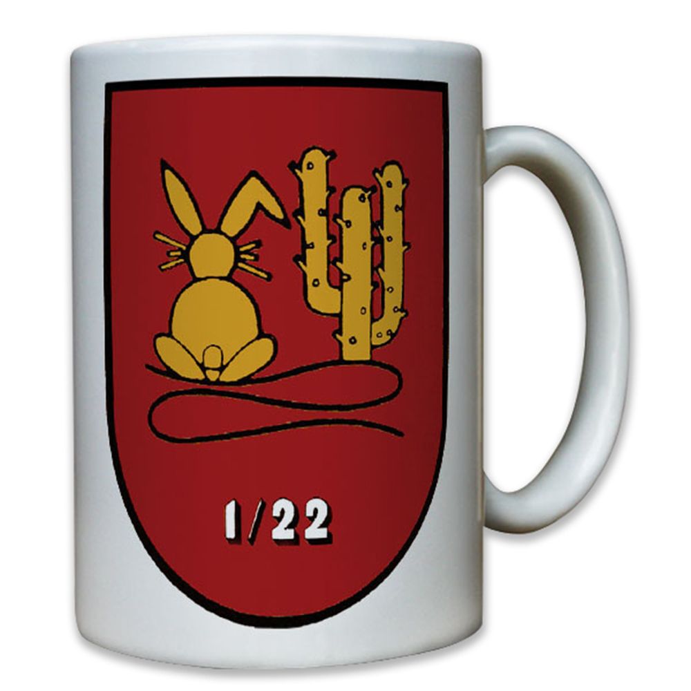 1 FlaRakBtl 22 Bundeswehr Luftwaffe Hasen Wappen Sauerland Kaserne - Tasse #8045