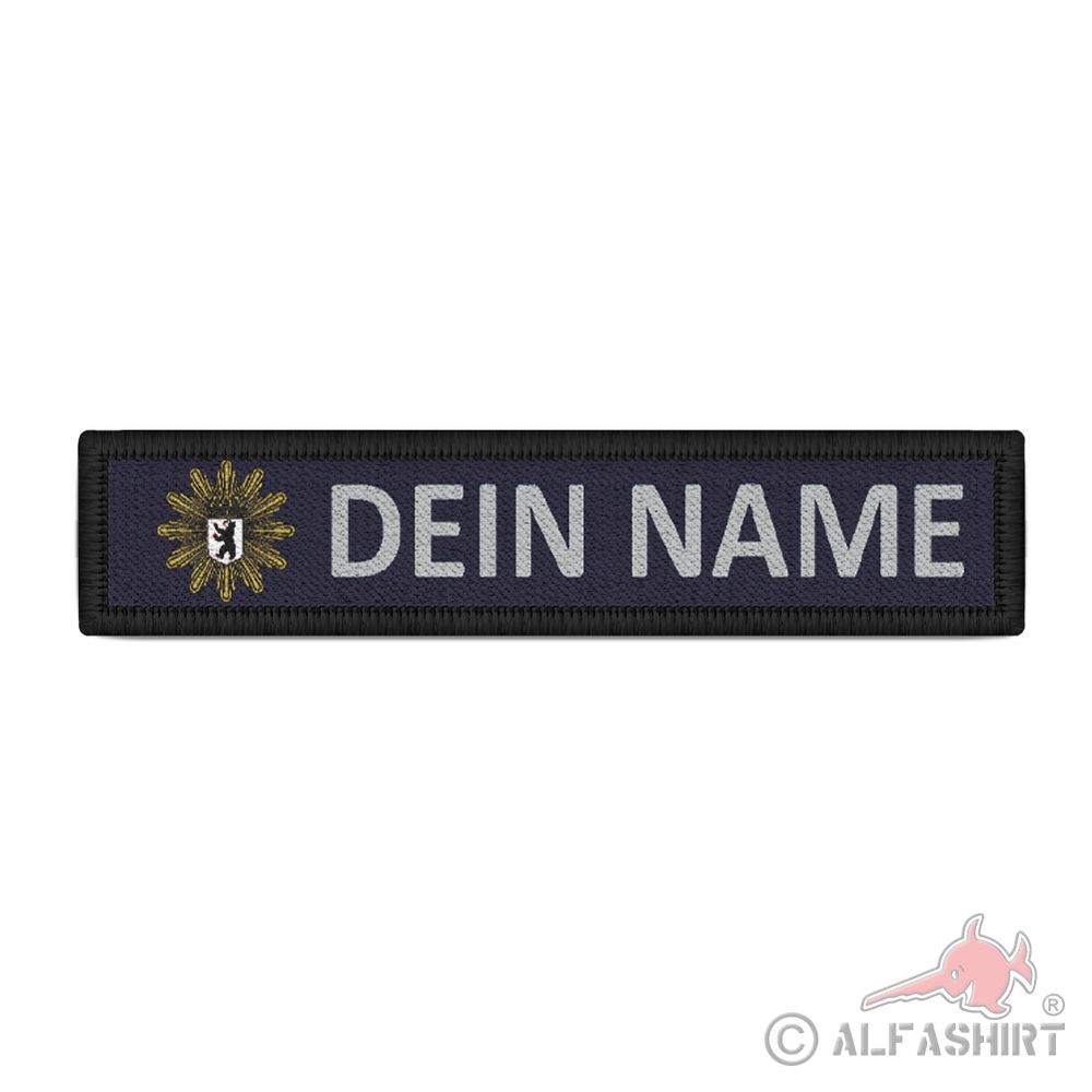 Patch Namensschild Polizei Berlin  Streifen für die Uniform #38391