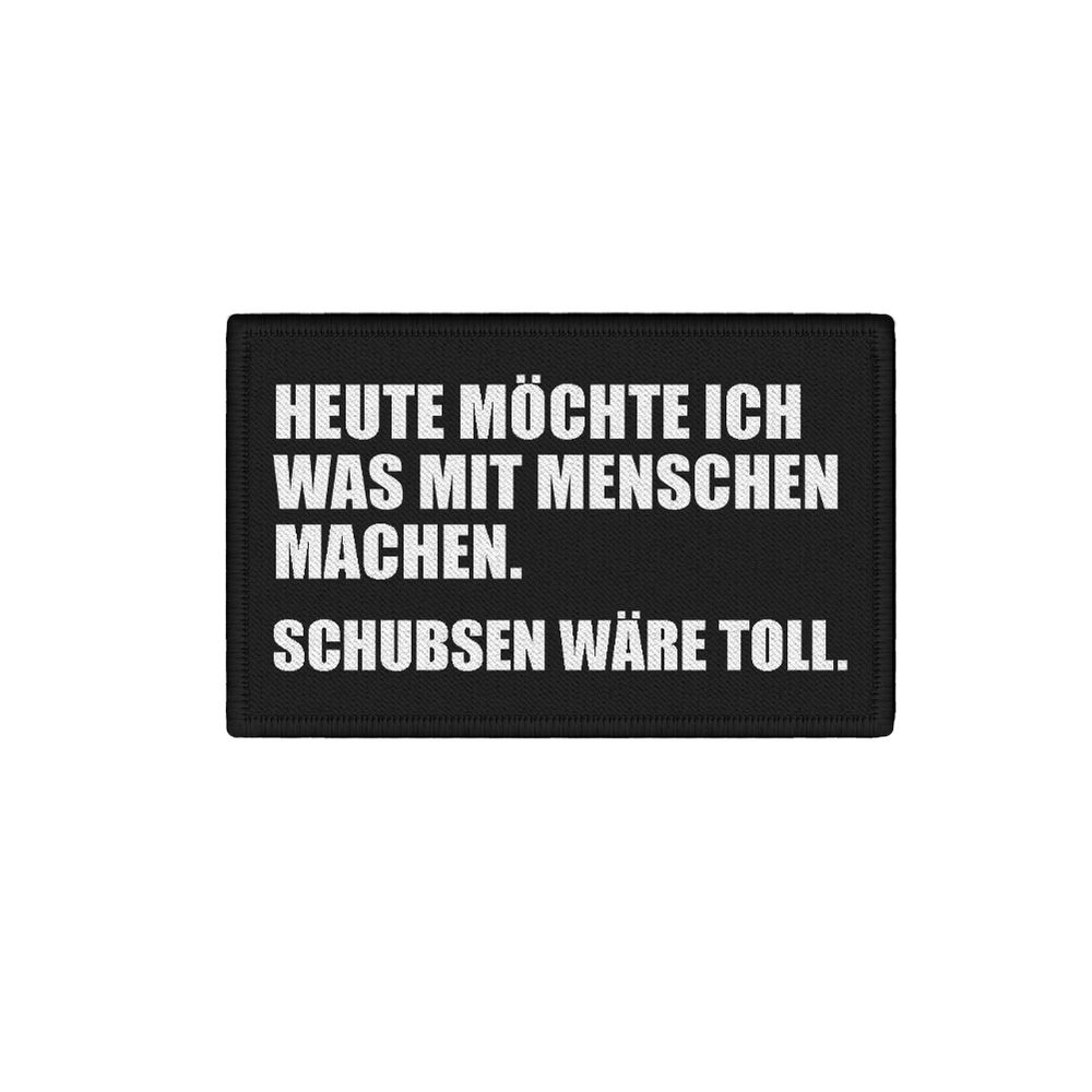Patch what would push with people would be great Fun Work Profession Office 7.5x4.5cm # 34360