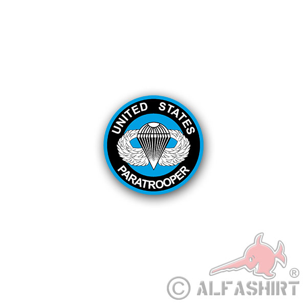 Sticker US Paratroopers Parachutist FschJg America 7x7cm A3418