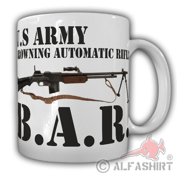 Mug Browning Automatic Rifle B.A.R. M1918 USA US Machine Gun # 16063