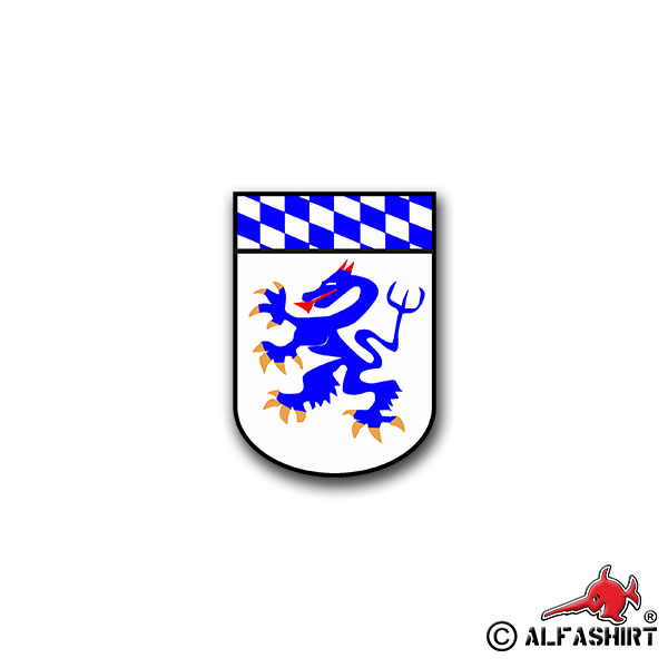 Aufkleber/Sticker VBK 65 Verteidigungsbezirkskommando BW Wappen 5x7cm A1173
