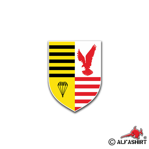 Sticker FschJgBtl 373 Parachute Hunter Battalion Eagle 5x7cm A1419