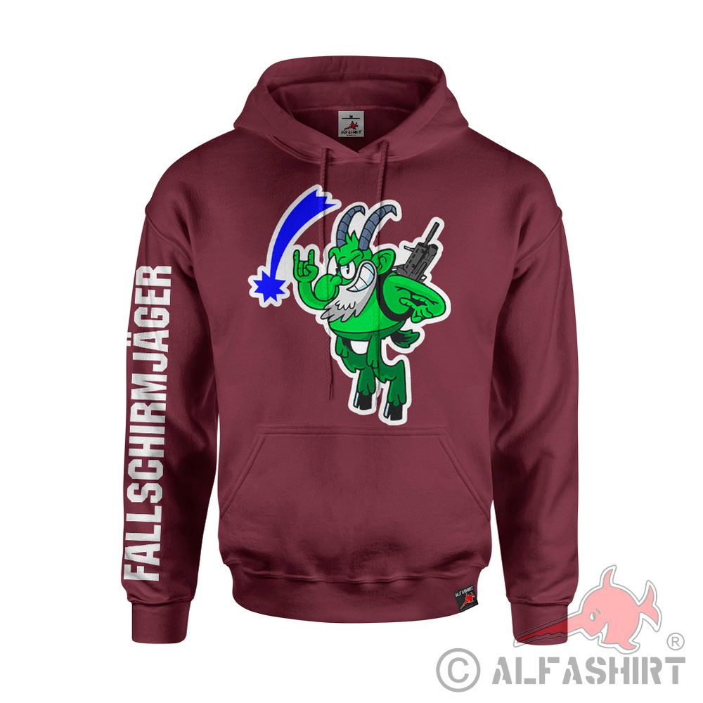 Hoodie Paratrooper Green Devil Bundeswehr Comic Falli FschJg #43400