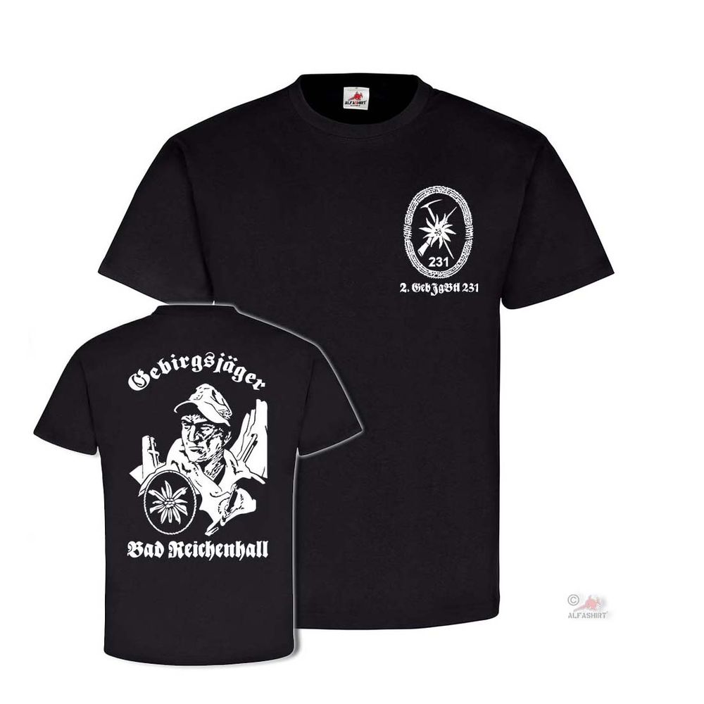 2 GebJgBtl 231 Gebirgsjäger Bundeswehr Gebirgsjägerbataillon T Shirt #31999