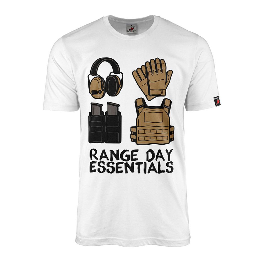 T-Shirt Range Day Essentials shooting range tactical equipment hearing protection #46792