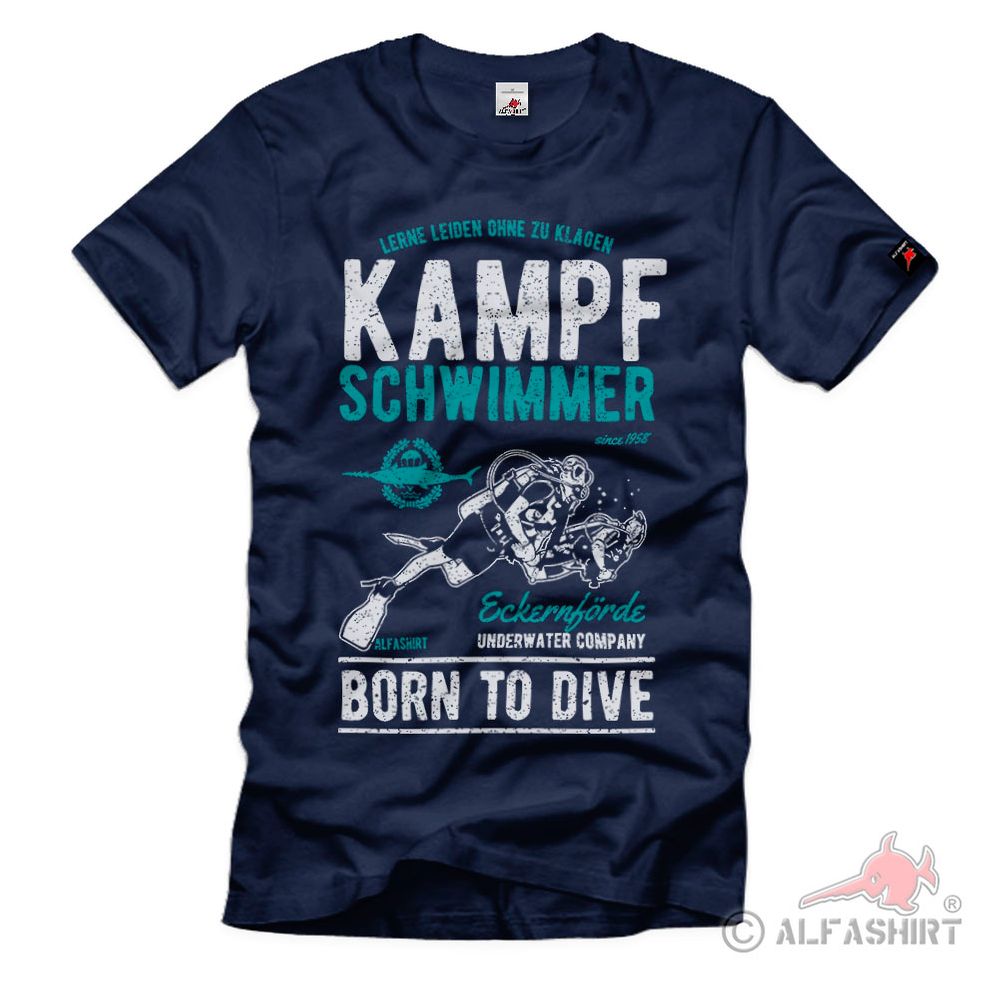 German combat swimmer Bundeswehr Navy Diver Eckernförde T-Shirt # 40685