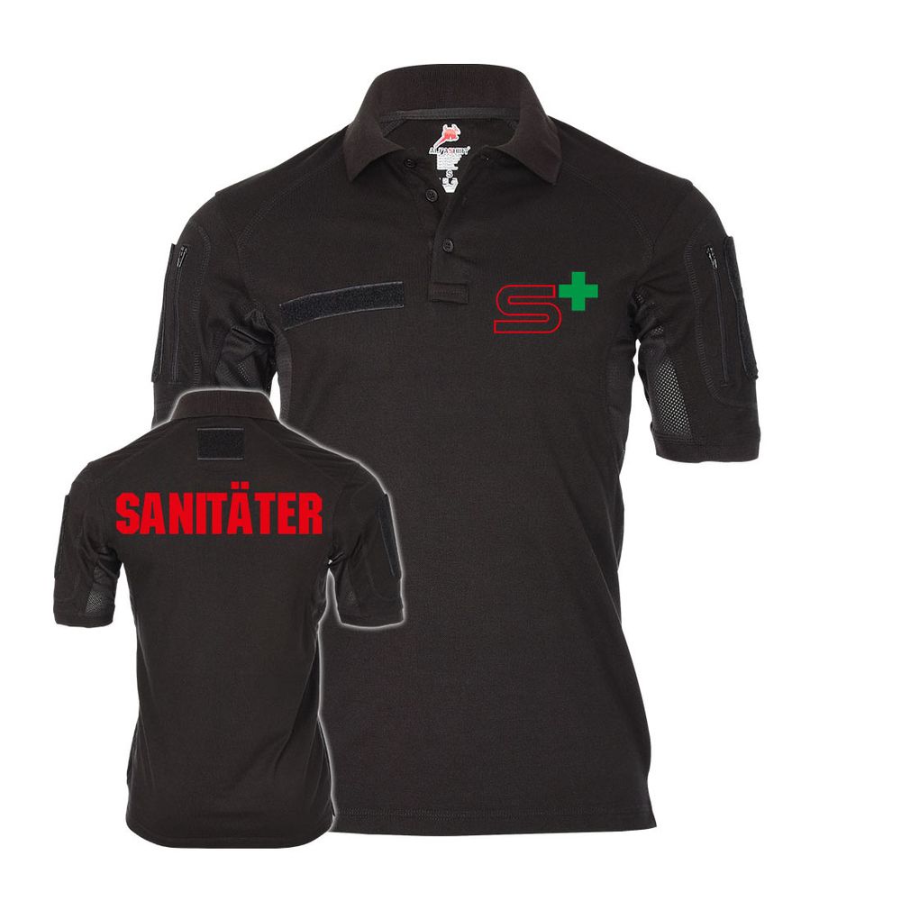 Tactical Poloshirt ALFA Sanitäter Sani Arzt-Helfer Notarzt #21757