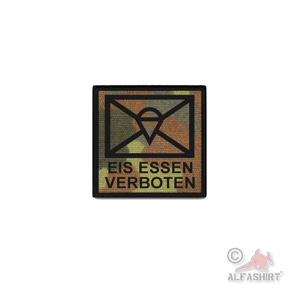 Patch Fallschirmjäger Eis essen verboten Taktische Zeichen Aufnäher #45920