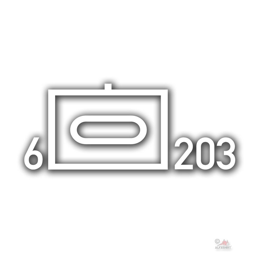 6 PzBtl 203 special size company Panzer Bataillon Augustdorf 29x12cm # A5223