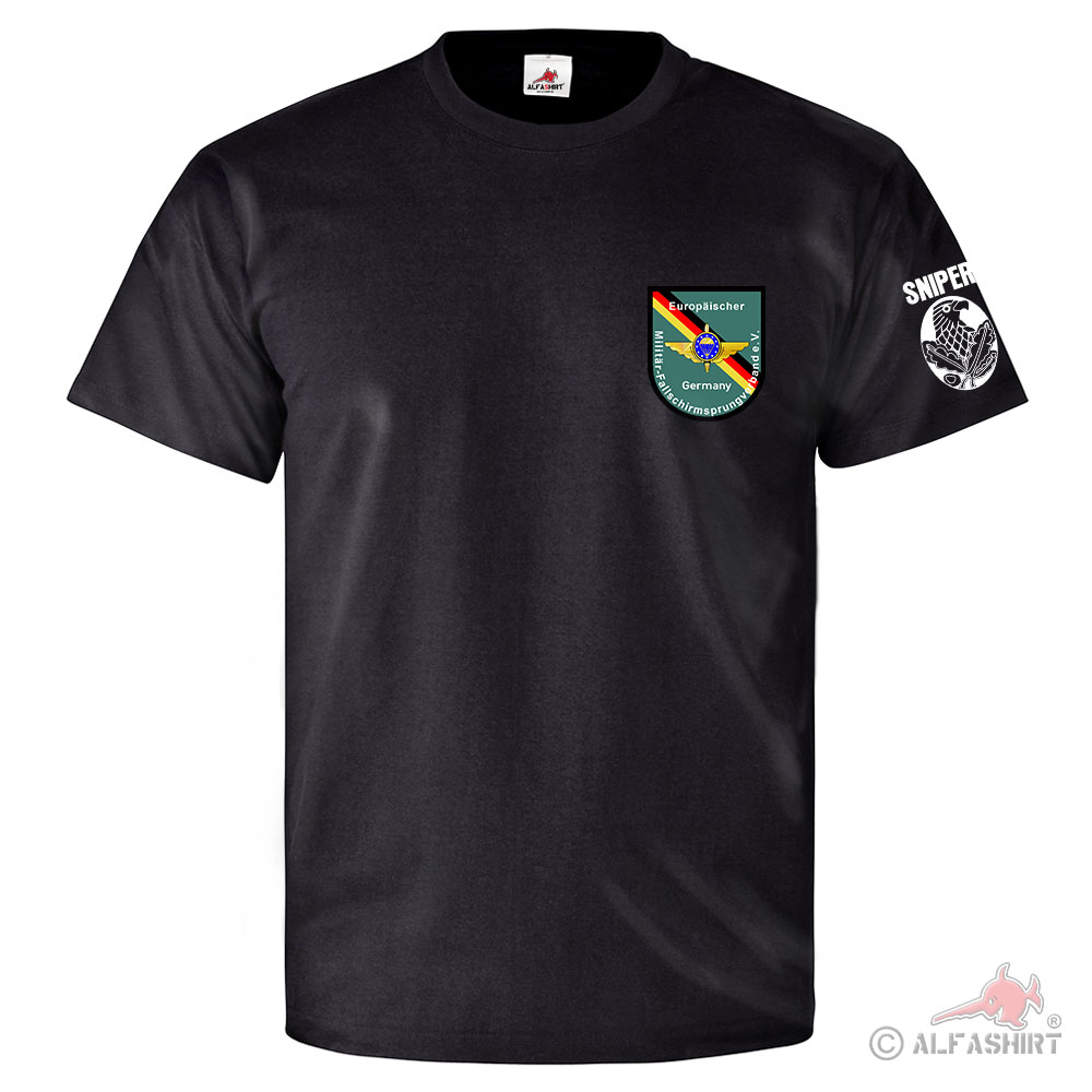 EMFV Sniper European Military Skydiving Association - T Shirt # 25776