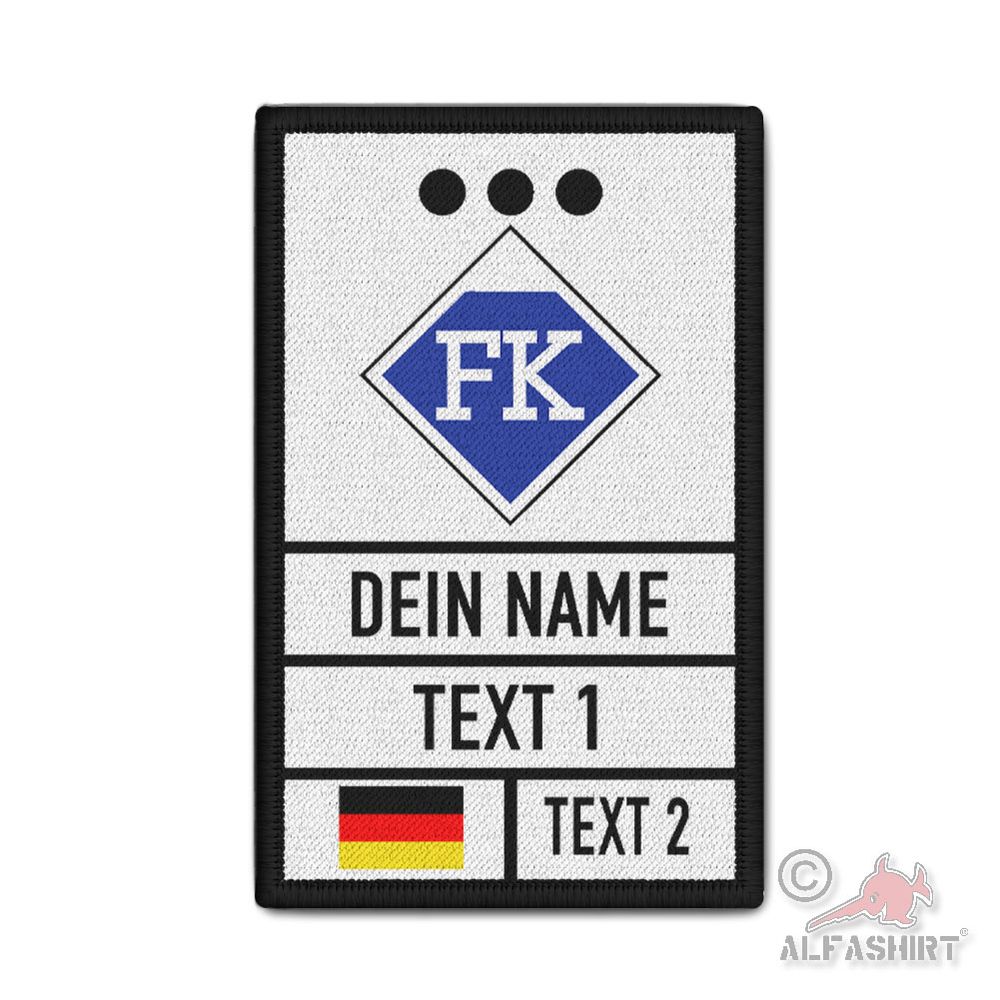 Rank Patch personalisierbar Hilfswerk Zugführer ZgFü Fachgruppe #45275