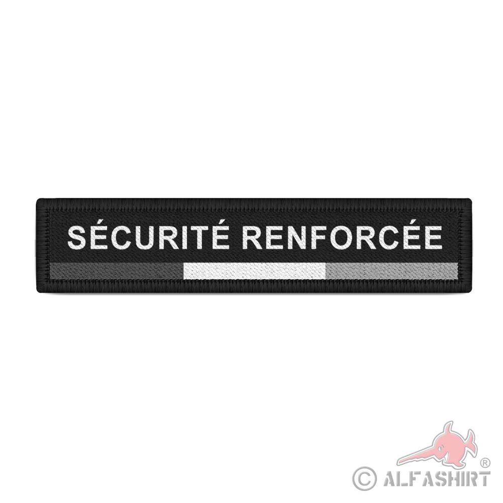 Patch SÉCURITÉ RENFORCÉE noir