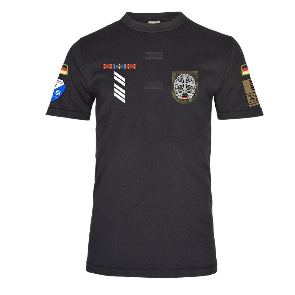 BW Tropenshirt Schwarz Heimatschutz 11. HSchRgt 1 #K03683
