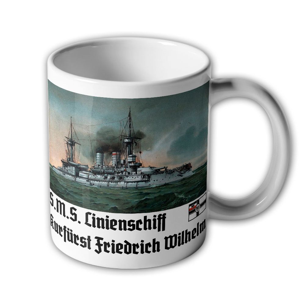 Tasse SMS Linienschiff Kurfürst Friedrich Wilhelm Schiff Kaiserliche #33424
