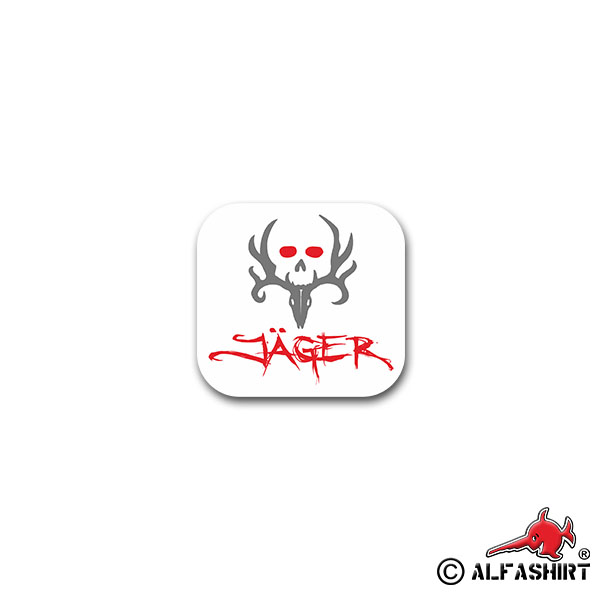 Sticker Hunter Weidmann Hunting Extraction Combat Antler 8x7cm A2509