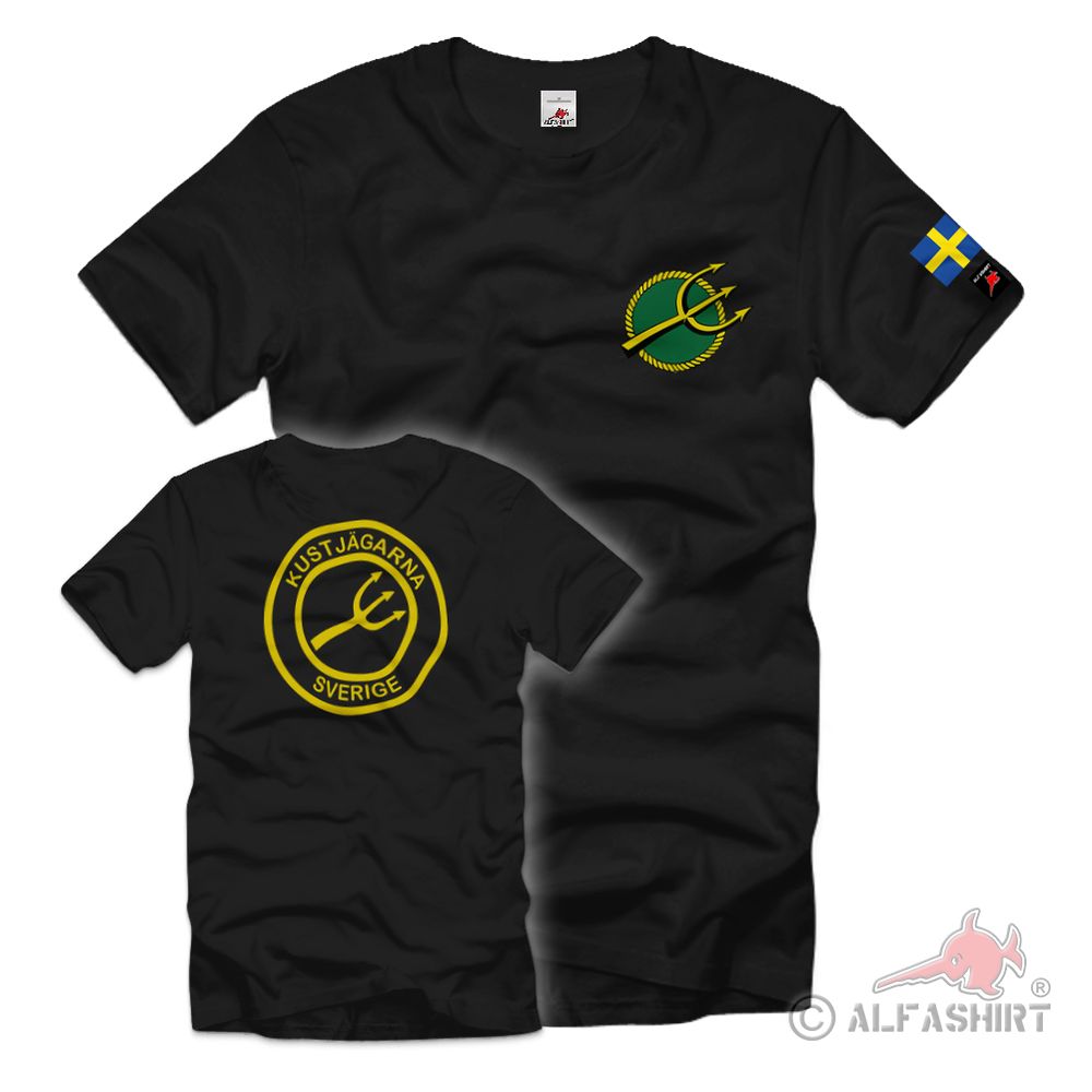Kustjägarna Sverige Coast Hunters Amphibious Navy T-Shirt # 38508
