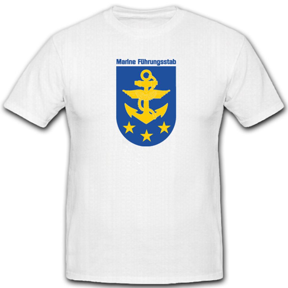 Bundeswehr Abzeichen Marine Führungsstab Wappen Bundesmarine- T Shirt #4440